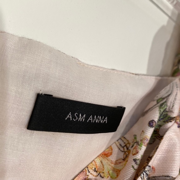 ASM ANNA Mulberry Silk blend Floral dress size L - Picture 14 of 16
